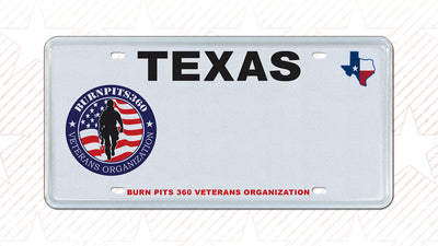 Burn Pits 360 Veterans Organization Specialty Plates Available Now in Texas!